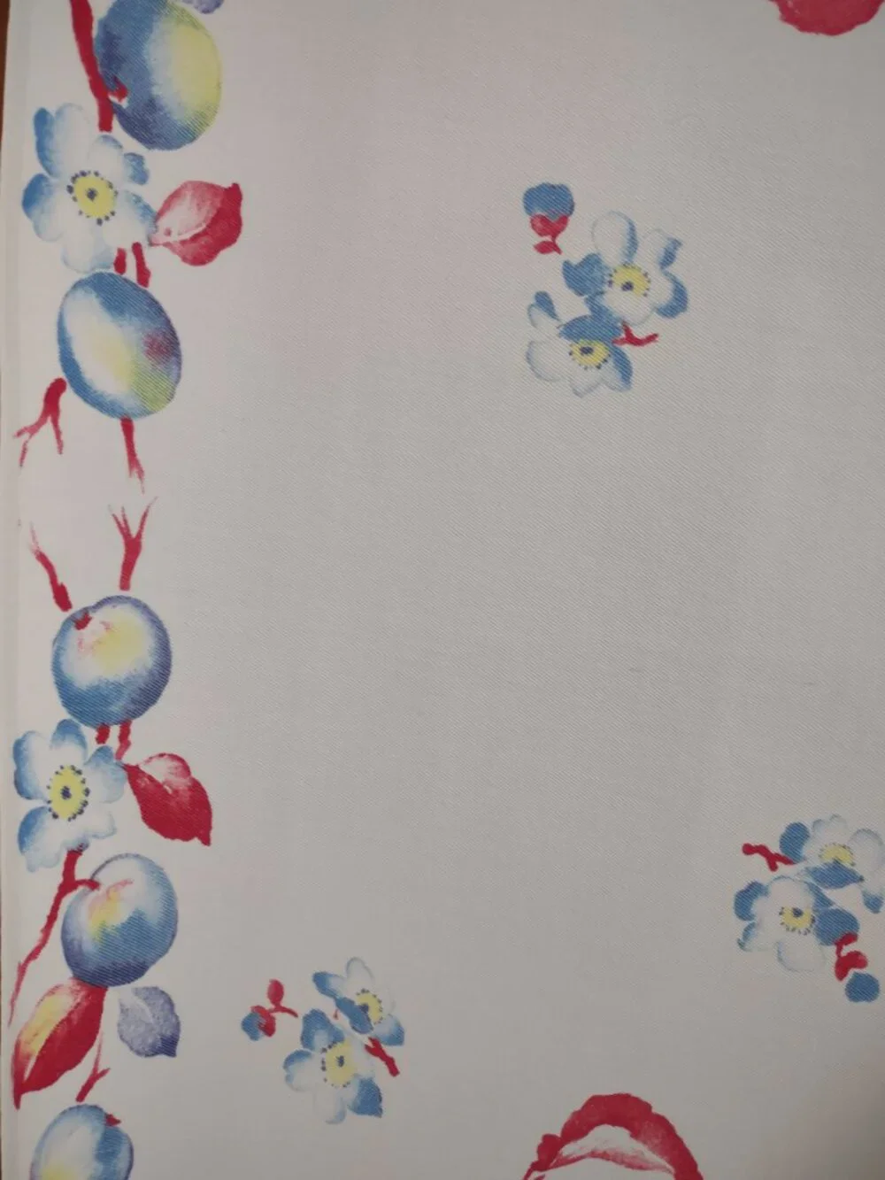 Vtg heavy cotton tea towel / table runner 14.5